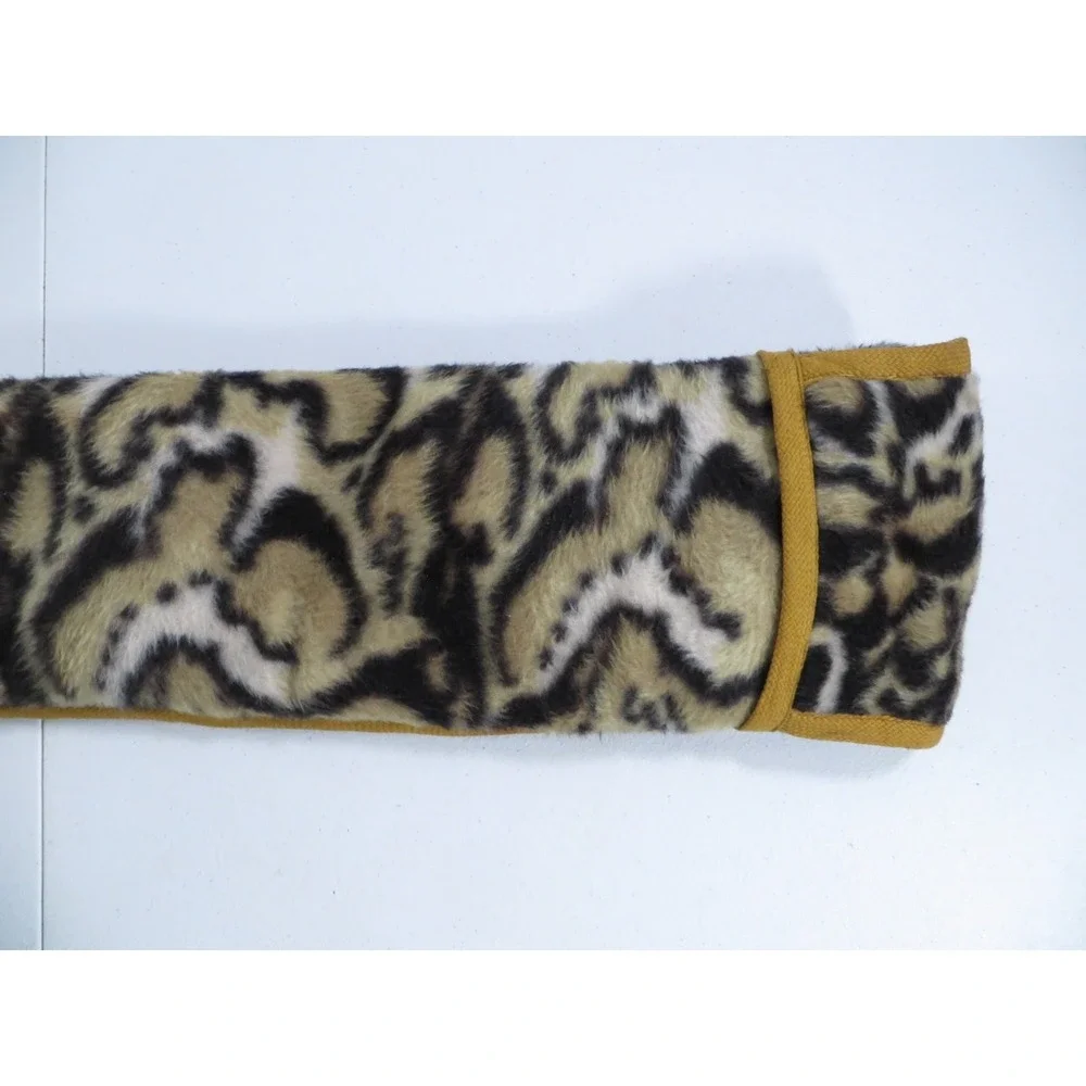 Vintage Leopard Print Fleece Purple‎ Satin Lined Rifle Shotgun Sock Case Bag 52